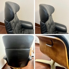 ■美品ニトリ　パーソナルチェア　NマーシャルBK オットマン付