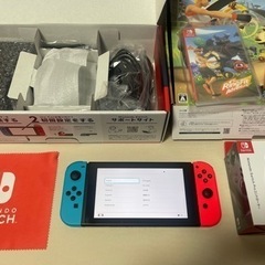Nintendo Switch 本体+ソフト2本+純正proコン...
