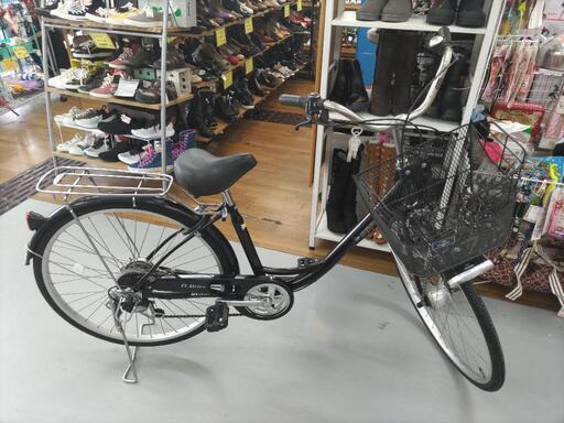 J091☆使用感有り☆普通自転車☆DUNLOP☆6段変速☆LED