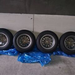 スタッドレスタイヤ VRX2 155/80r13 アルミホイール付4本セット