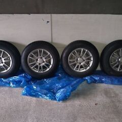 スタッドレスタイヤ VRX2 155/80r13 アルミホイール付4本セット