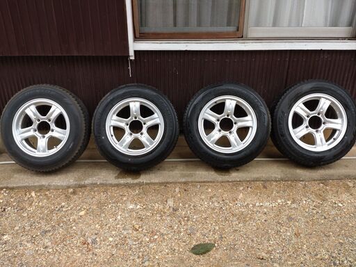 ジムニー JB23W スタッドレスDUNLOP GRANDTREK SJ7 Weds KEELER ウェッズ ホイールセット 手渡し限定