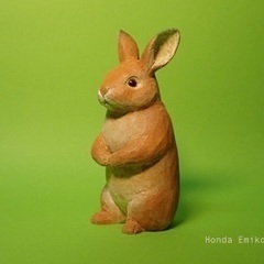 木彫りの手乗りウサギを彫ろう