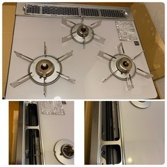 2016年製🎀 Rinnai RHB31W15GR3-W ビルトインコンロ 都市ガス デリシア(1127k)