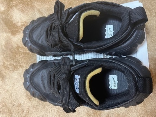 訳あり Onitsuka Tiger DENTIGRE LS 24 ブラック 美品☆オニツカタイガー DENTIGRE LSブラック24.0cm