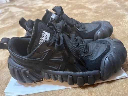 訳あり Onitsuka Tiger DENTIGRE LS 24 ブラック 美品☆オニツカタイガー DENTIGRE LSブラック24.0cm