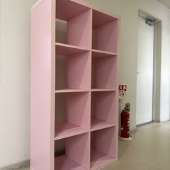 IKEA カラックス　ピンク　収納棚