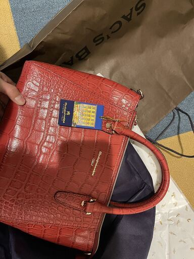 新品[モーダプリンチペ] modaprincipe 牛革クロコ型押しレザー2WAY