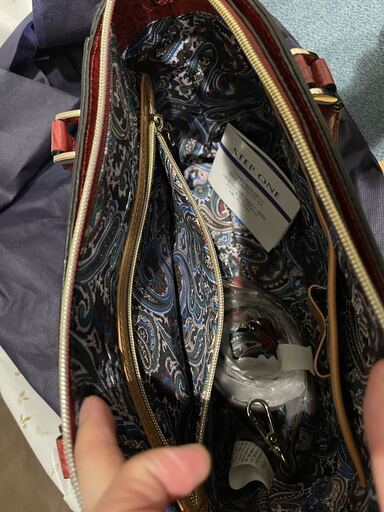 新品[モーダプリンチペ] modaprincipe 牛革クロコ型押しレザー2WAY