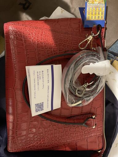 新品[モーダプリンチペ] modaprincipe 牛革クロコ型押しレザー2WAY