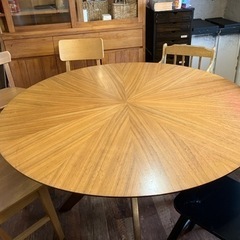 円形　ダイニングテーブル　丸　円卓　テーブル　机