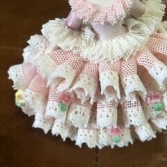 希少価値！レア！ アイリッシュドレスデン ピンク 花 陶器