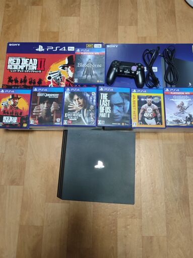 PlayStation4Pro レッド・デッド・リデンプション2パック（CUHJ10028）ゲームソフト7本付き　※条件次第で値引きあり