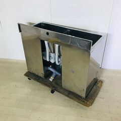 山口)下松市より　２槽式シンク　幅100㎝×奥46㎝×高さ75㎝　BIZJM29H 山口)下松市より 2槽式シンク 幅100㎝×奥46㎝×