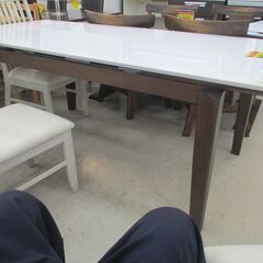 ID:G60133136　ダイニング５点セット（伸縮）(シャグラス・レベル） HomeTaste 5点セット 120cm幅 ナチュラル セット ダイニング