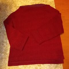 レディース赤いシブいセーター
