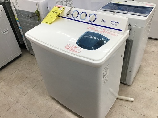 HITACHI 5.5kg ニ槽式洗濯機 2017 PS-55AS2