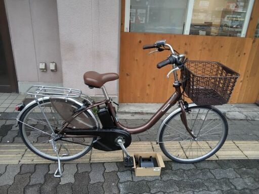 [Panosonic] ViVi L24吋 電動アシスト自転車 12Ahバッテリー+充電器+スペアキー+2本付き(チョコブラウン)