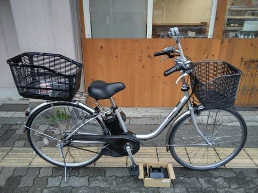 [Panosonic] ViVi SX 26吋 電動アシスト自転車 8Ahバッテリー+充電器+スペアキー2本付き(モダンシルバー)