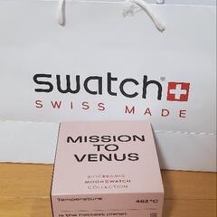 レシート付　保証有り　swatchオメガVenusピンク