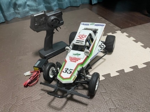 早い者勝ち❗️タミヤRC 1／10グラスホッパー(プロポ､バッテリー､充電器)フルセット売ります❗️未使用