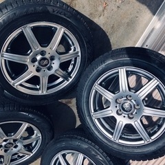 冬タイヤ 175/65R15 PCD100プリウス等用アルミ付きスタッドレス4本組