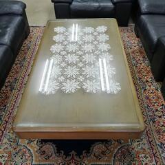 カリモク製 本革ナッパレザー表地のソファー＆応接テーブルセット