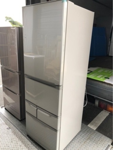 2024高い素材  配送可能　東芝 置けちゃうスリム] ブライトシャンパン （427L・右開き） [冷蔵庫 GR-E43N-NU TOSHIBA 冷蔵庫