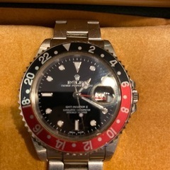 ROLEX GMTマスター2 希少 黒赤ベゼル レシートあり ロレックス