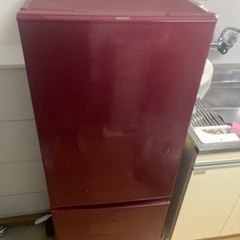 【ジャンク品】AQUA冷蔵庫　赤色
