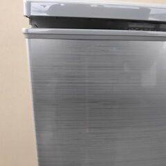 シャープ SJ-D14F-S 2ドア冷蔵庫 シルバー木目『美品中古』2019年