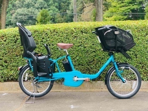 ❷ 4451子供乗せ電動自転車パナソニック3人乗り新品20インチ良好バッテリー