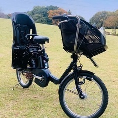 ➃ 4450子供乗せ電動自転車パナソニック3人乗り新品20インチ良好バッテリー