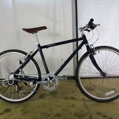 C376　★18000円★整備済み スポーツ中古自転車 【クロスバイク　アサヒ　44ｃｍ　26インチ　ネイビー】 C376 ☆18000円☆整備済み スポーツ中古自転車 【クロスバイク アサヒ
