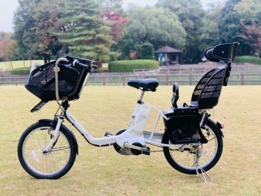 ❹ 4448子供乗せ電動自転車パナソニック3人乗り新品20インチ良好バッテリー