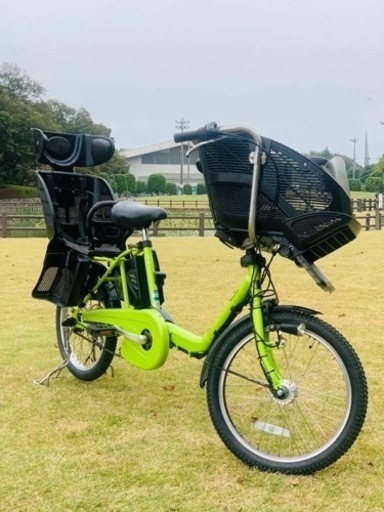 ❸ 4445子供乗せ電動自転車パナソニック3人乗り新品20インチ良好バッテリー