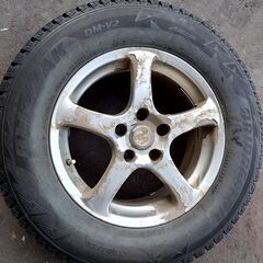 215/70　R16　ブリヂストン　ブリザック　DM-V2　バリ山2017年製　スタッドレス　ホイール（5穴）おまけ　アウトランダー　BRIDGESTONE　BLIZZAK