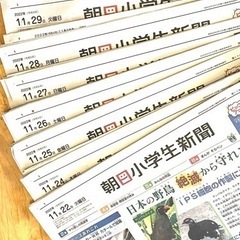 入試対策に！　朝日子ども新聞　11/22から11/29 23日なし