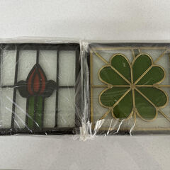 ステンドグラス　4種類　全8枚　リサイクルショップ宮崎屋住吉店　23.5.31k