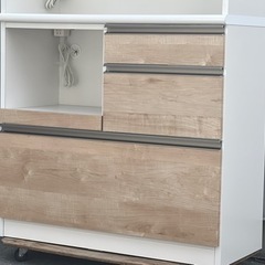 古賀家具◇レンジボード◇キッチンボード◇食器棚◇90cm◇ナチュラル 