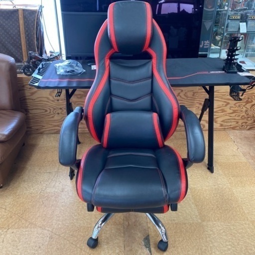 ゲームしたい❗️でも腰が、、、そんな方に❣️ サンクプライ オットマン付き ゲーミングチェア