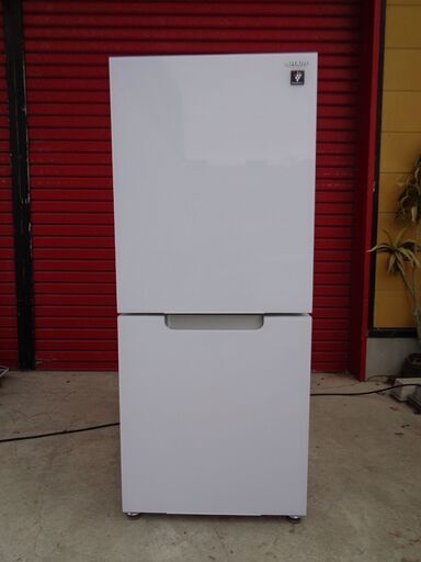 SHARP シャープ　152L 2ドア冷凍冷蔵庫　SJ-GD15G-W　ガラスドア　2021年製　中古美品