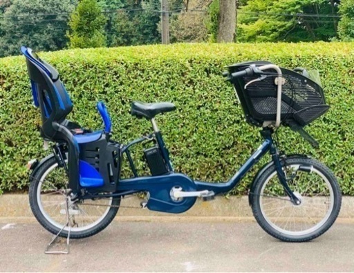 ❹ 4442子供乗せ電動自転車パナソニック3人乗り新品20インチ良好バッテリー