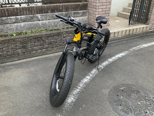 [お引き取りに来ていただける方　お値下げ可能]26inch電動アシスト自転車 スポーツ系 26インチ シマノ7段変速 自転車 アシスト 電動 ファットダイヤ アウトレット 自転車 7段変速ギア