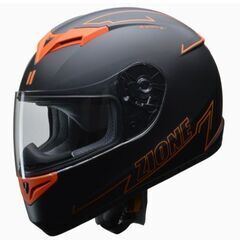 ZIONE(ジオーネ) バイク用フルフェイスヘルメット オレンジ...