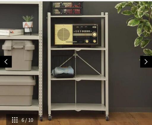 ★未開封のシェルフ　アイボリー　幅約72×39×128cm　定価19990円 【店頭販売のみ】