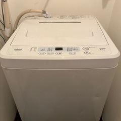 AQUA 洗濯機　4.5kg 12/6〜12/9引き取り