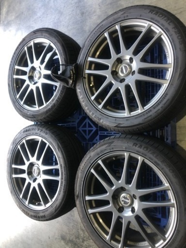 バリ山美品225\\45R18ディレッツァタイヤホイールセット