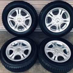 冬タイヤ 185/65R14マルチホイール付新品同様スタッドレス 4本組