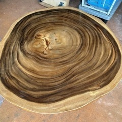 丸太1枚板テーブル 厚み7cm